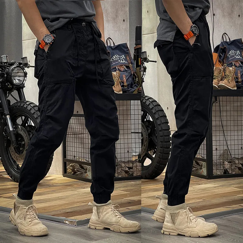 2023 SPRING MEN'S DISTRESSED SLIM FIT BIKER PANTS