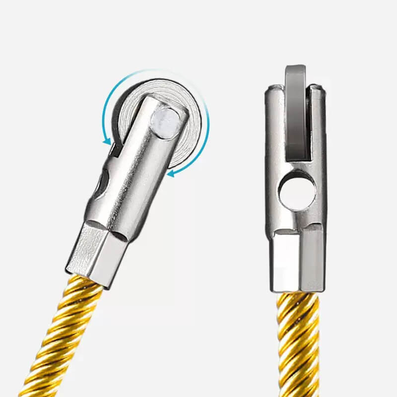 Universal wire lead threading device tool