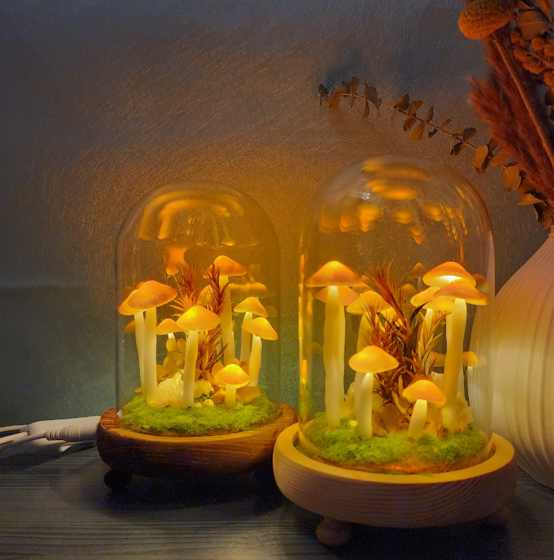 Hand-Made Original Night Light/Cute Retro Mushroom Night Light /Gift Light/Handmade mushroom lamp