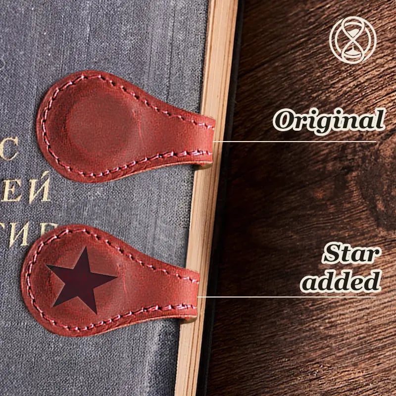 ✨Last Day Special Sale - 49% OFF✨TimelessMark🔥Personalized Magnetic Leather Bookmark🔥