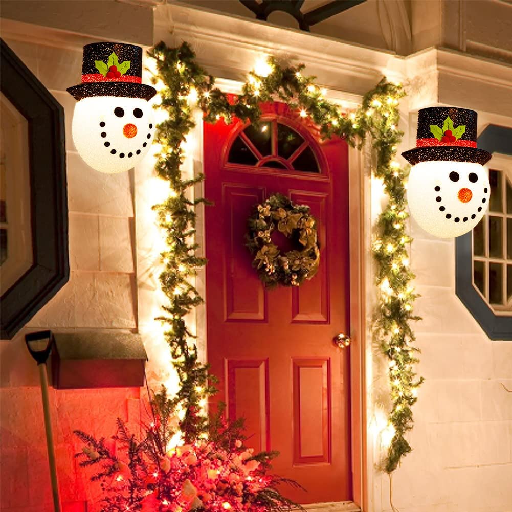 Snowman Porch Light Cover