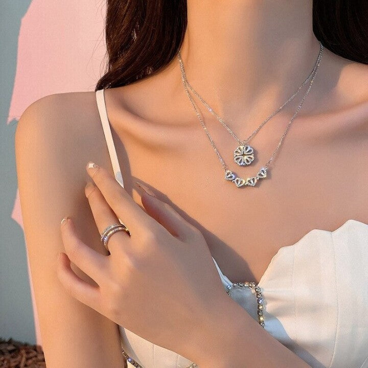 Four-Leaf Heart Shape Necklace🎁The Best Gifts For Your Loved Ones