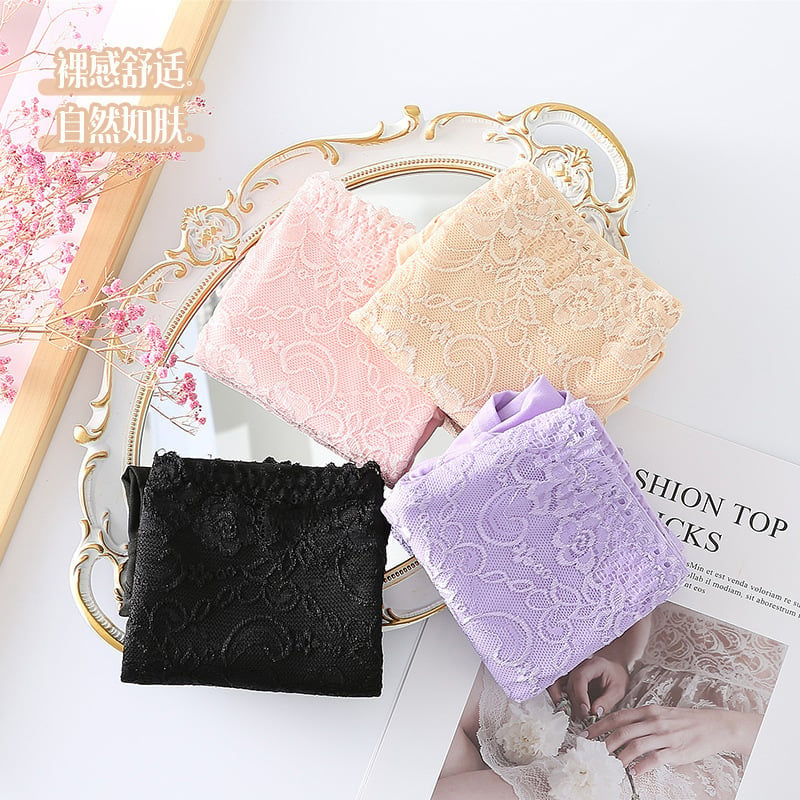 4pcs/set High Elastic Lace Panties