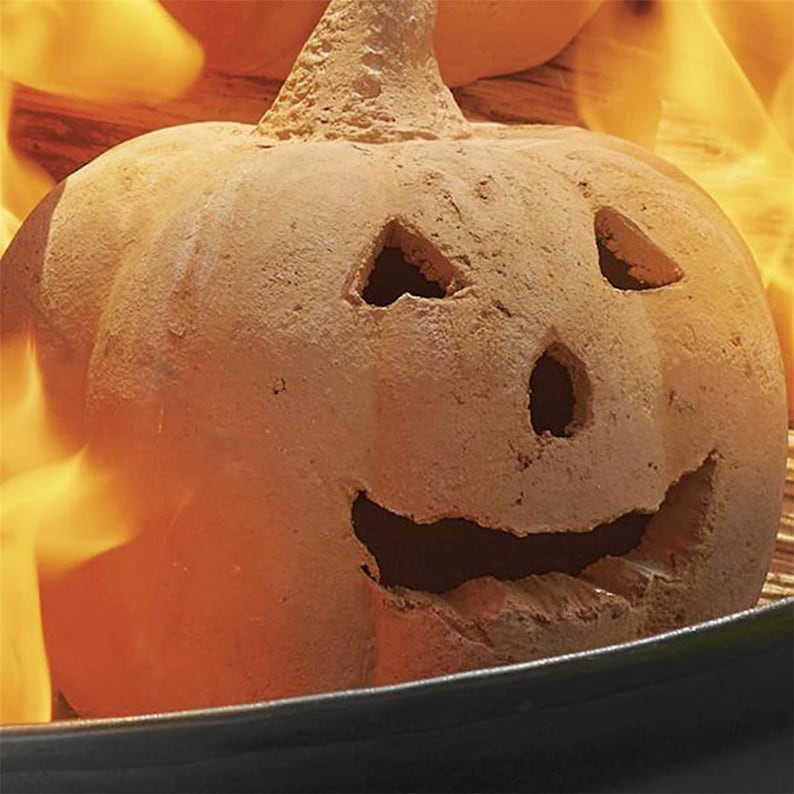 Stoneware Fire Pumpkins