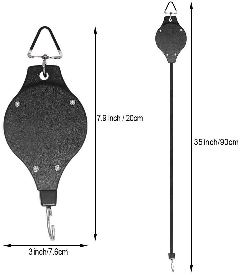 Plant Pulley Set For Garden Baskets Pots, Birds Feeder