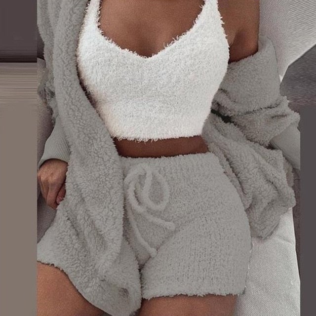 🔥CHRISTMAS HOT SALE🔥Winter Plush Home Casual Wear - Cosy Knit Set (3 Pieces)