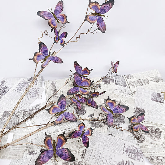 Dead leaf butterfly artificial flower