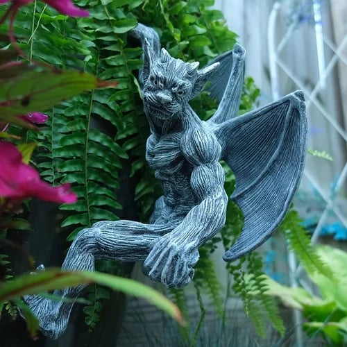 (🔥Last Day Promotion 50% OFF) - Dragon Winged Gargoyle Fence Hanger