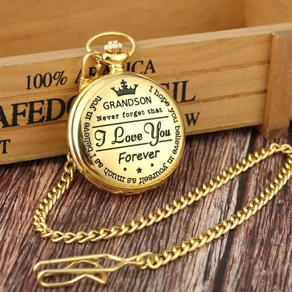 Vintage quartz pocket watch pendant