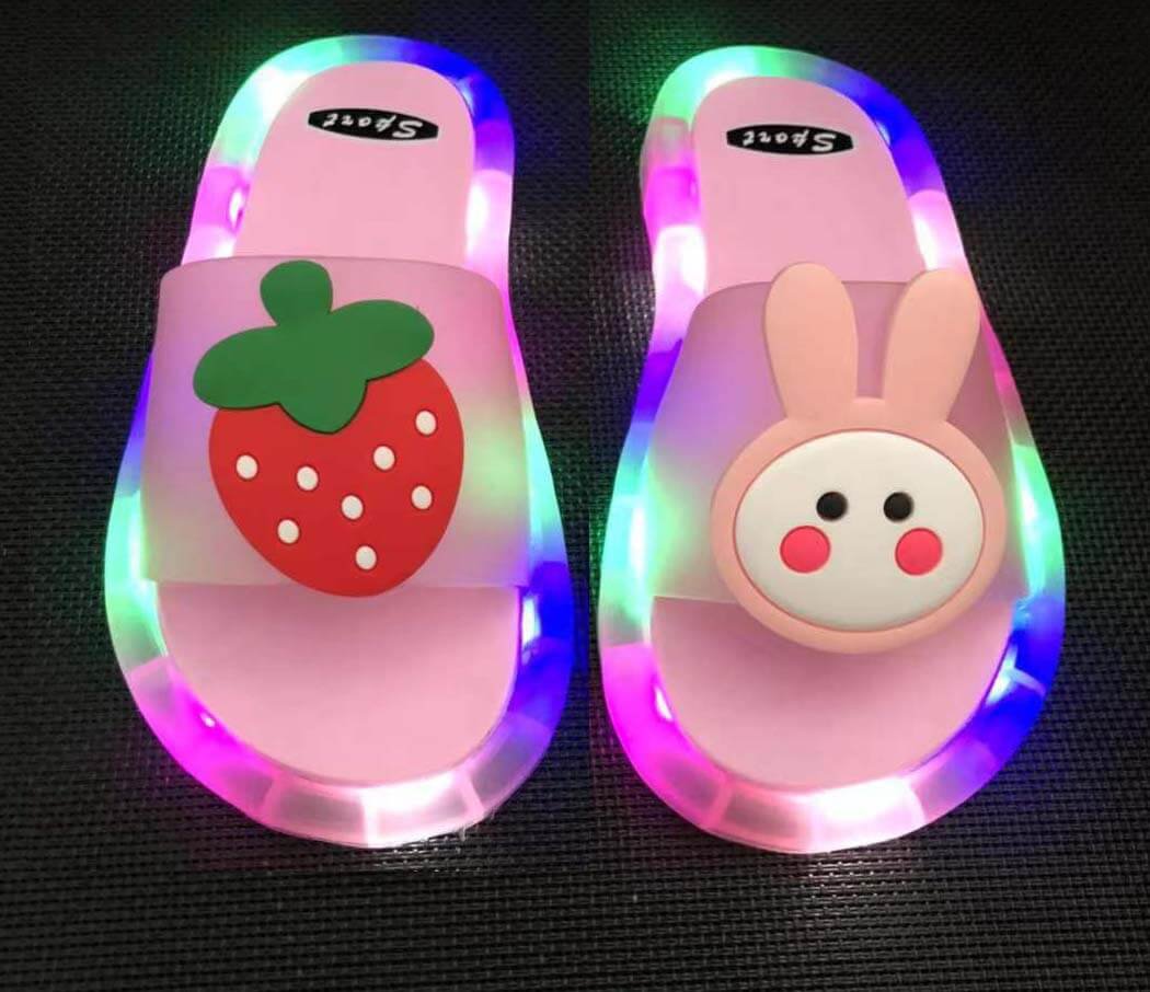 LED Happy Slippers For Kids