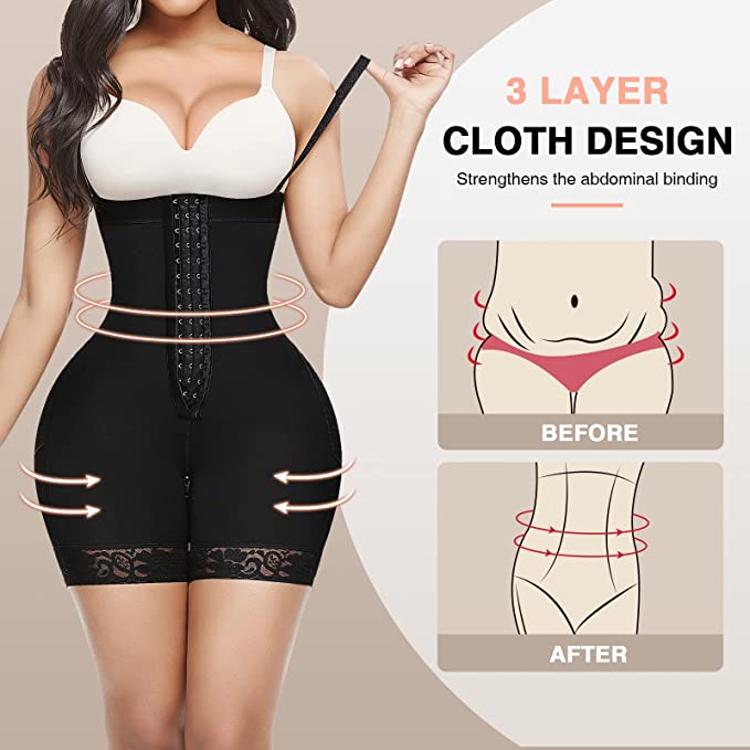 🔥2023 Hot Sale🔥 - Tummy Compression Bodysuit Shaper With Butt Lifter