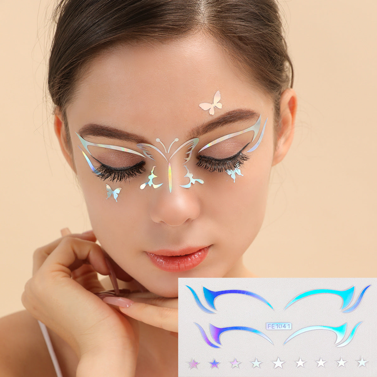 Simulated 3D Eyeliner Sticker Multi-coloured make-up eye stickers decorative make-up eyeliner stickers new