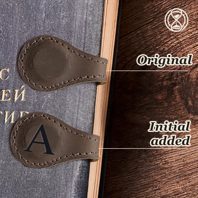 ✨Last Day Special Sale - 49% OFF✨TimelessMark🔥Personalized Magnetic Leather Bookmark🔥