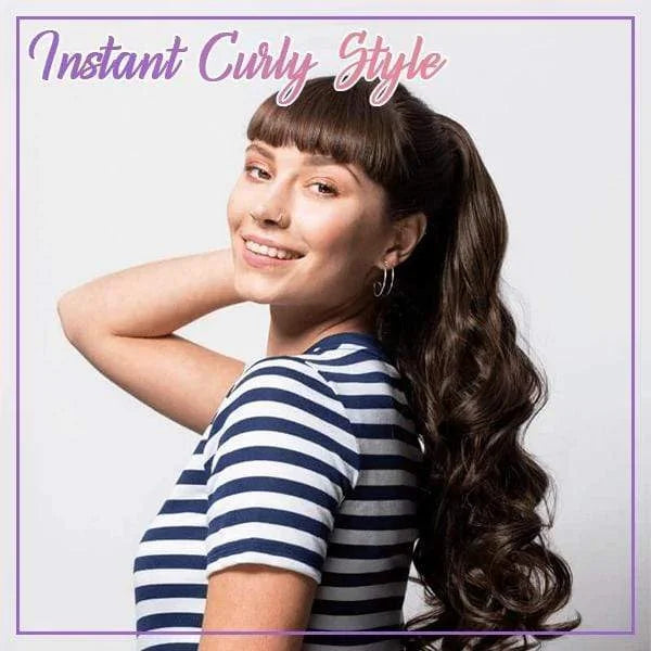 Quick & Easy Claw on Curly Ponytail