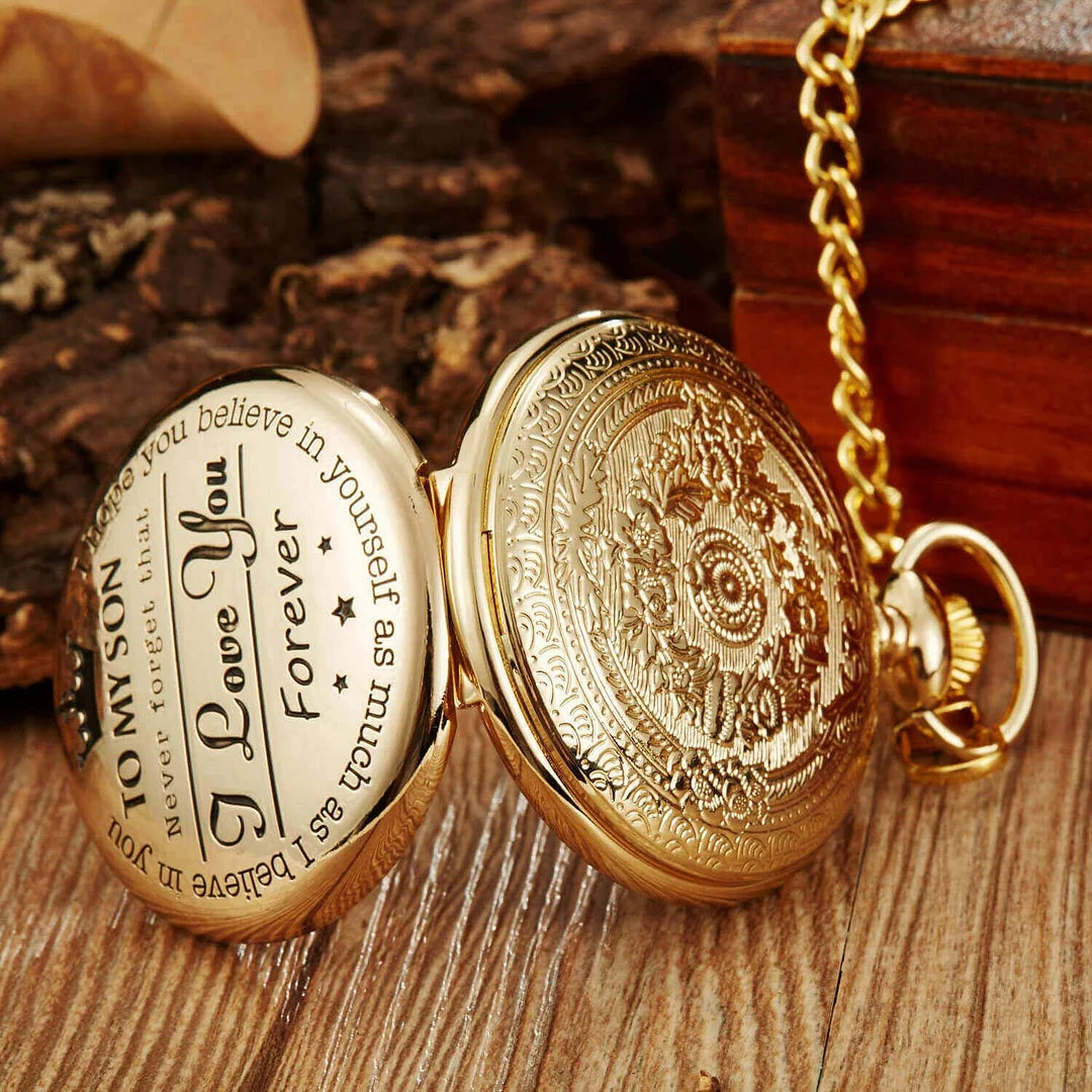 Vintage quartz pocket watch pendant