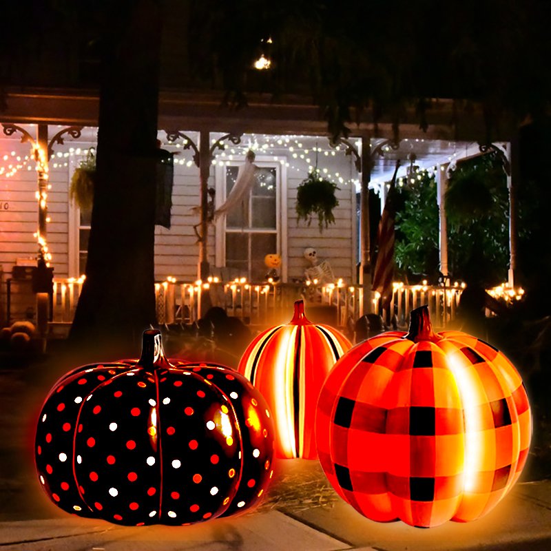 🎃Led Yard Pumpkins Inflatable Decorated