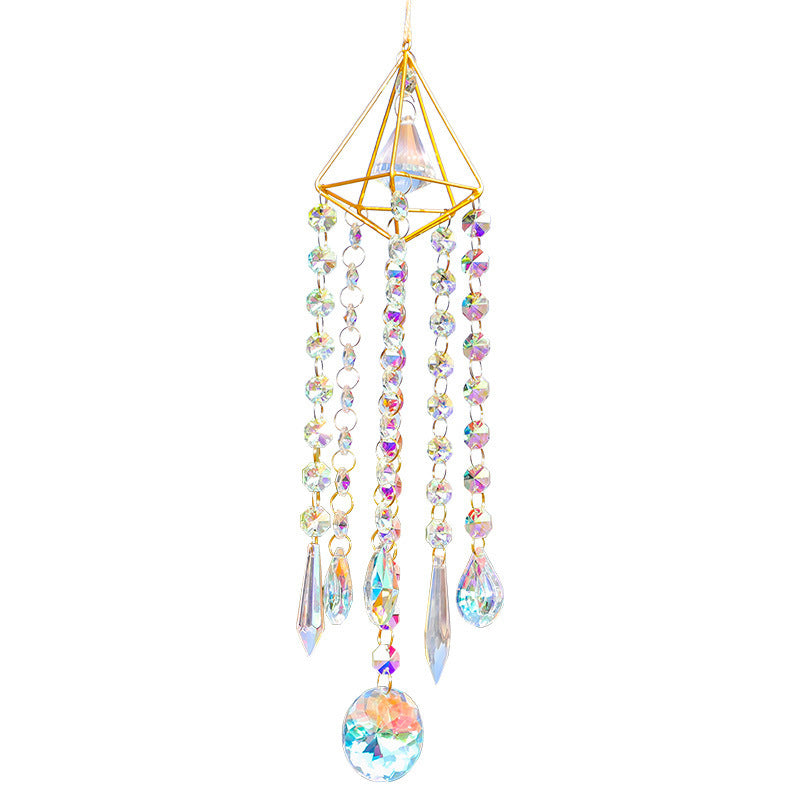 Crystal Pendant Pastoral Crystal Garden Wind Chime Pendant Decoration