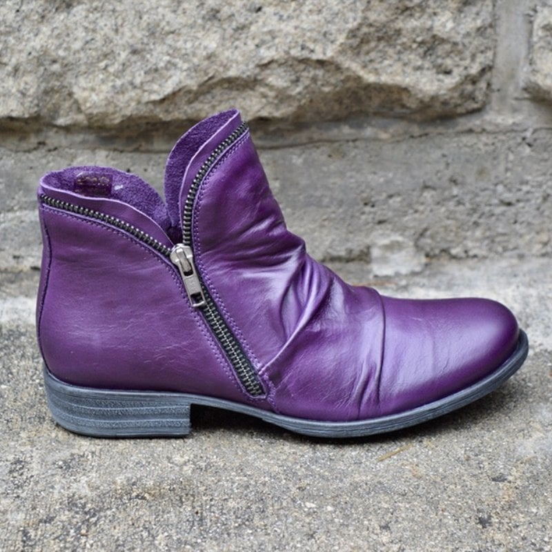 Women Zipper Waterproof Ankle-Support Boots