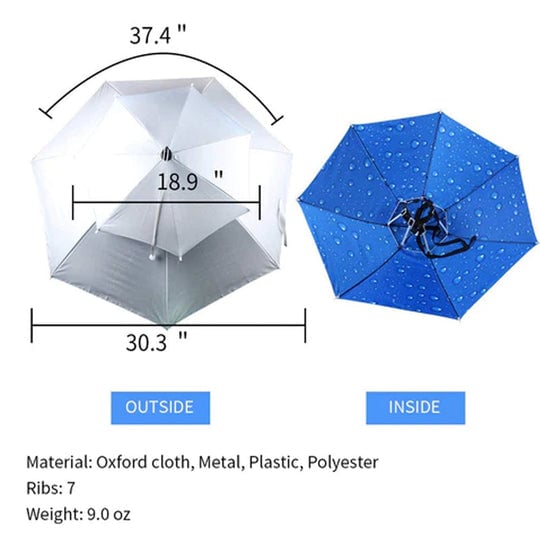 (Last Day Promotion - 50% OFF) Outdoor Double Layer Umbrella Hat