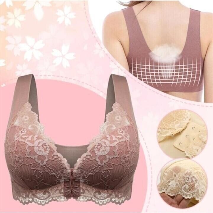 🔥LAST DAY BUY 1 GET 2 FREE😲- 3PCS*Front Closure 5D Beauty Back Sports Comfy Bra